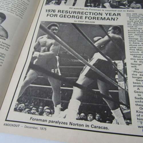 Knockout Magazine Boxing South Africa 1975 - Lot of 10 magazines