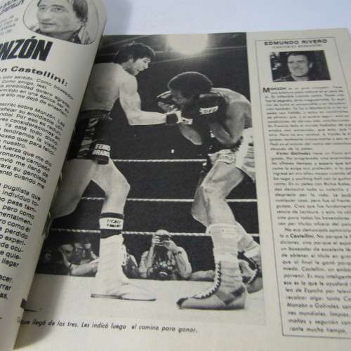 Book on Argentina boxing heroes - Galindez, Monzon, Castellini, Los Tres Reyes - plus large poster