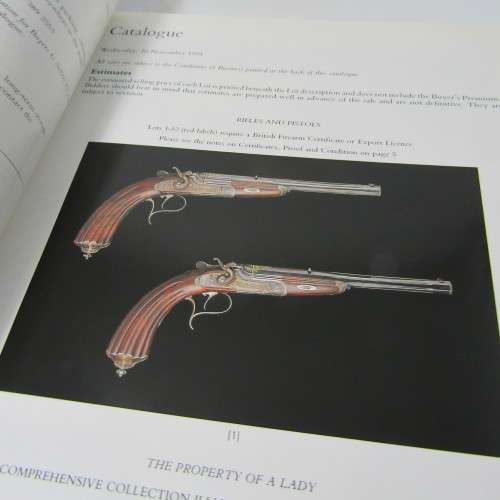 Christie`s catalogue for Fine Modern Sporting Guns and Vintage Firearms 1994