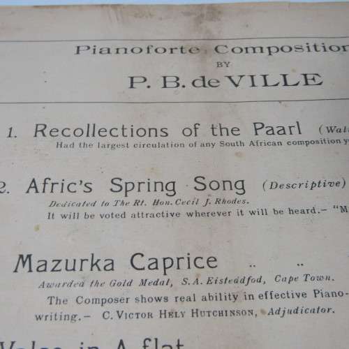 Sheet Music of 1936South Africa National Anthem - God save South Africa - 2nd edition revised with