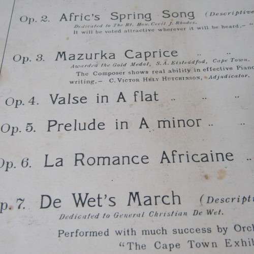 Sheet Music of 1936South Africa National Anthem - God save South Africa - 2nd edition revised with