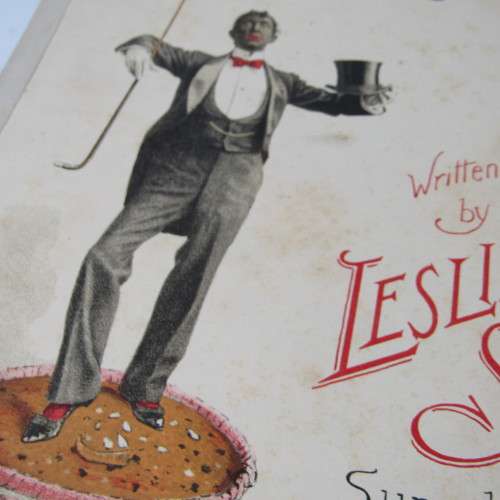 Sheet Music - Antique - The Cake Walk by Leslie Stuart - Signed Copy - 1898