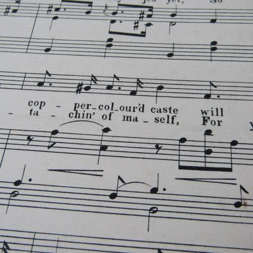 Sheet Music - Antique - The Cake Walk by Leslie Stuart - Signed Copy - 1898