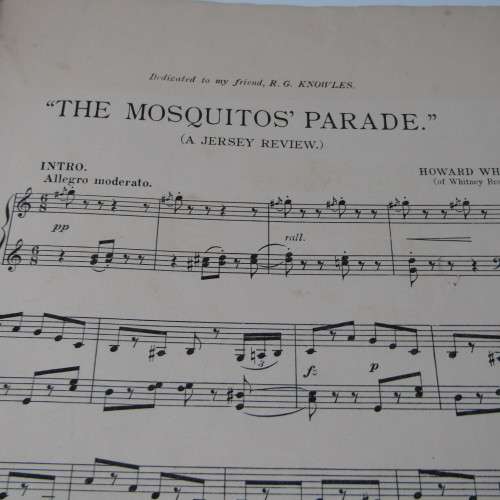 Sheet Music - Antique The Mosquitoes Parade by Howard Whitney - 1900