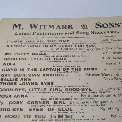 Sheet Music - Antique The Mosquitoes Parade by Howard Whitney - 1900