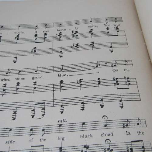 Sheet Music - Antique - On the other side of Big Black Cloud by Edward Lockton and Arnold Blake