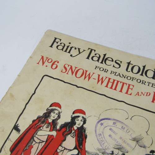 Antique Sheet music - Fairy Tales told in music- No.6 Snow White by Gladys Cumberland