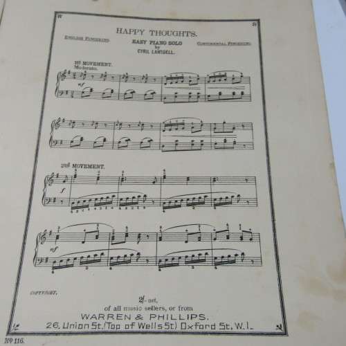 Antique Sheet music - Fairy Tales told in music- No.6 Snow White by Gladys Cumberland