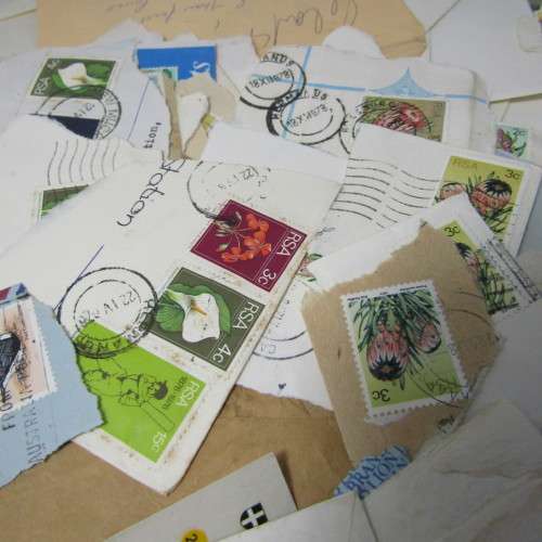 Over Half a Kilo stamps on covers - Many hundreds - unchecked