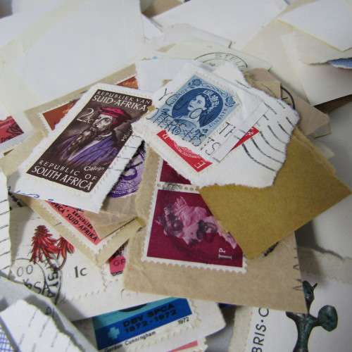 Over Half a Kilo stamps on covers - Many hundreds - unchecked