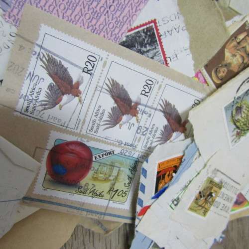 Over Half a Kilo stamps on covers - Many hundreds - unchecked