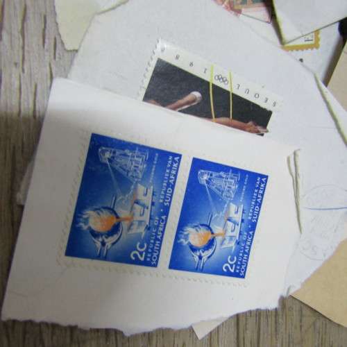 Over Half a Kilo stamps on covers - Many hundreds - unchecked