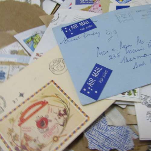 Batch of more than 1kg of stamps on cover or piece - hundreds of items - unresearched