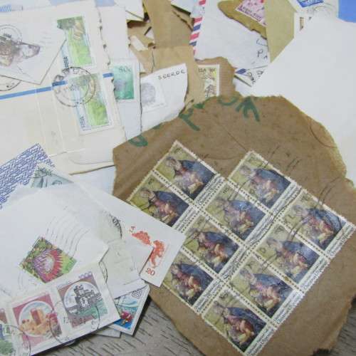 Batch of more than 1kg of stamps on cover or piece - hundreds of items - unresearched