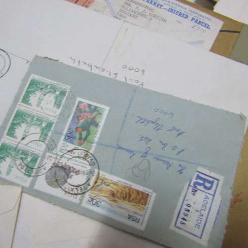 Over a kilo of stamps on envelopes - Postal History - unresearched