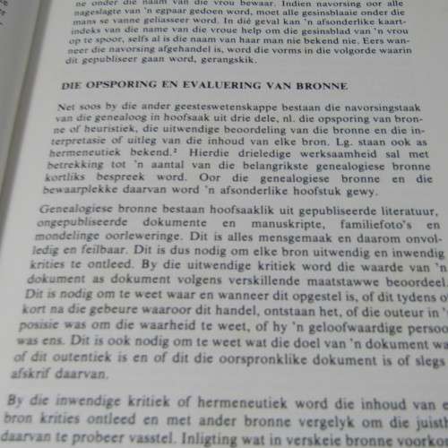 Handleiding vir Genealogiese navorsing in Suid-Afrika - R.T.J Lombard - 1977 edition