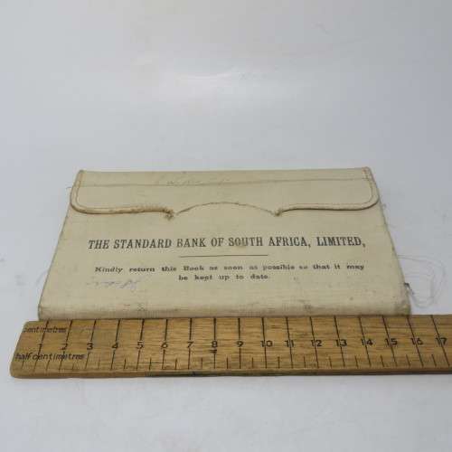 Vintage Standard Bank of South Africa Customer account record booklet