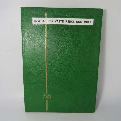 Decent 32 page stamp album with South West Africa control blocks, sheets and stamps