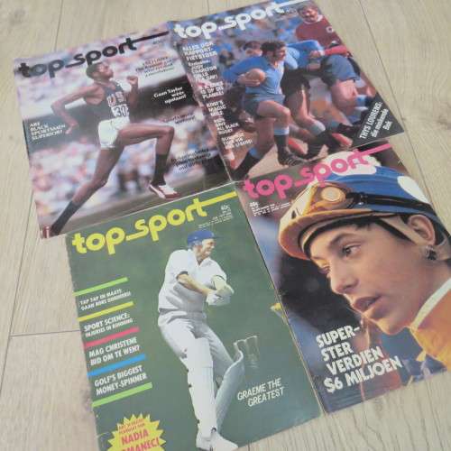 Lot of 12 Top Sport magazines dated between April 1975 and March 1979