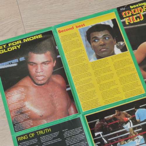 Vintage Muhammad Ali Boxing Special Poster with Life size portrait - Size 83 x 60 cm