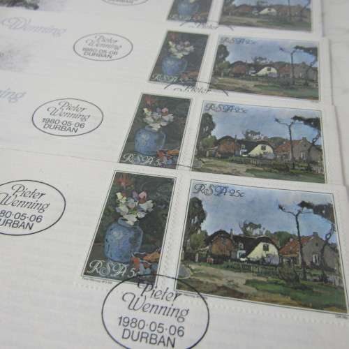 Album with more than 90 First Day Cover and other items - Southern Africa - many definitive series