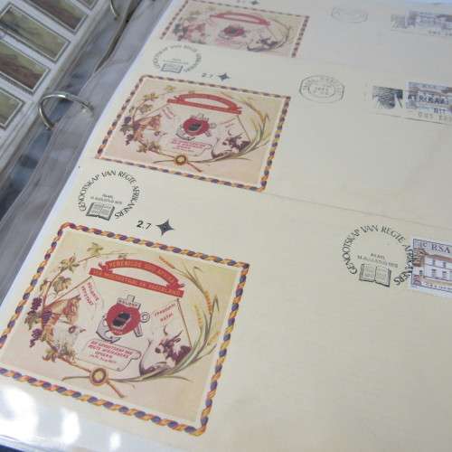 Album with 116 First Day Cover and other items - many duplicates