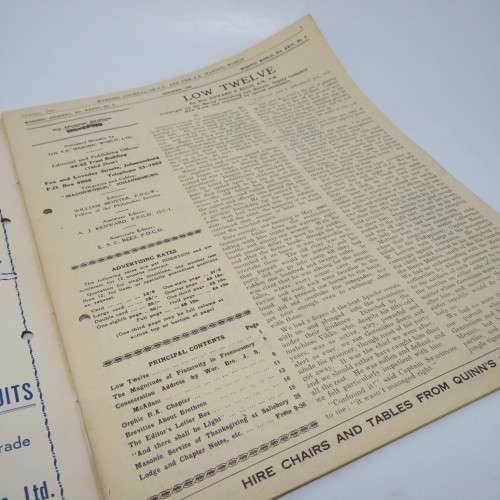 Masonic Journal of South Africa - 2 Magazines - October 1945 - December 1945
