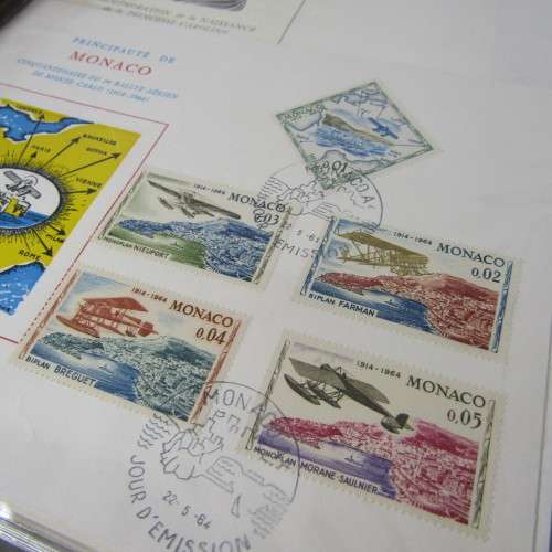 Album with more than 80 First Day Covers and other items - a few variations and many duplicates