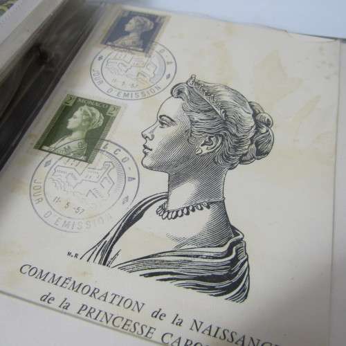 Album with more than 80 First Day Covers and other items - a few variations and many duplicates