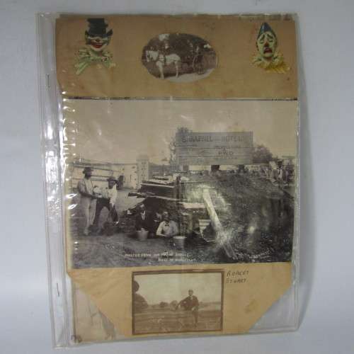 Boer War period photo of Shrapnel Hotel in Kimberley - a shelter against 100 pound shells