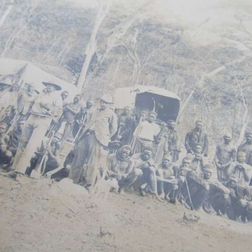 Boer War period photo of Shrapnel Hotel in Kimberley - a shelter against 100 pound shells
