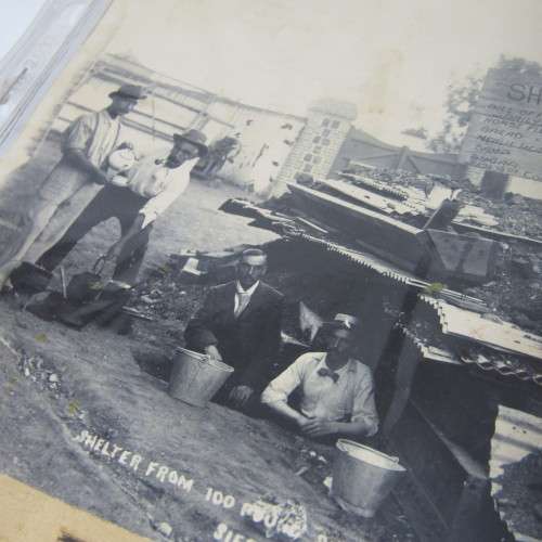 Boer War period photo of Shrapnel Hotel in Kimberley - a shelter against 100 pound shells