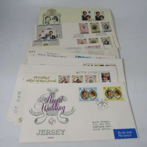 Wedding of Charles and Diana collection of First Day Covers, mint stamps and booklets