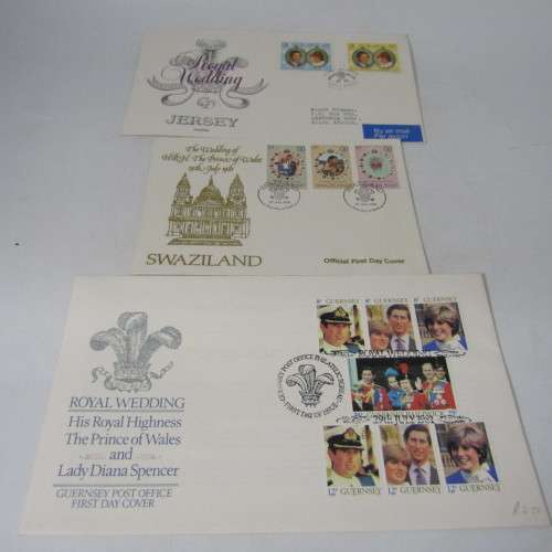 Wedding of Charles and Diana collection of First Day Covers, mint stamps and booklets