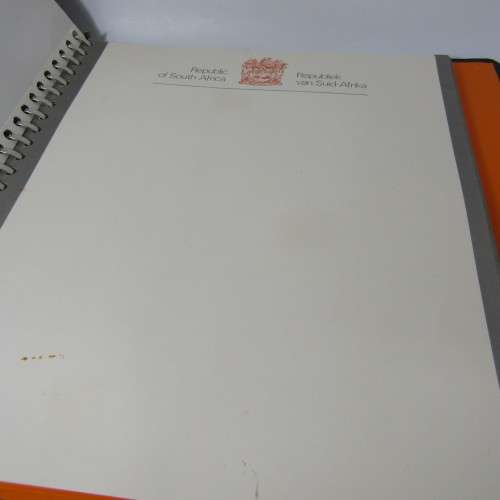 South Africa pre printed slide-in stamp album 1961 to 1978 - excellent condition
