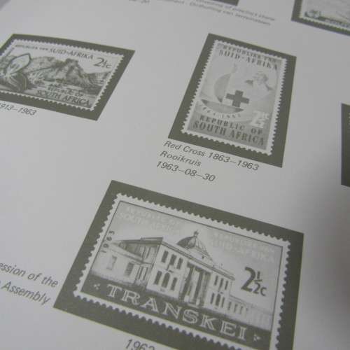 South Africa pre printed slide-in stamp album 1961 to 1978 - excellent condition