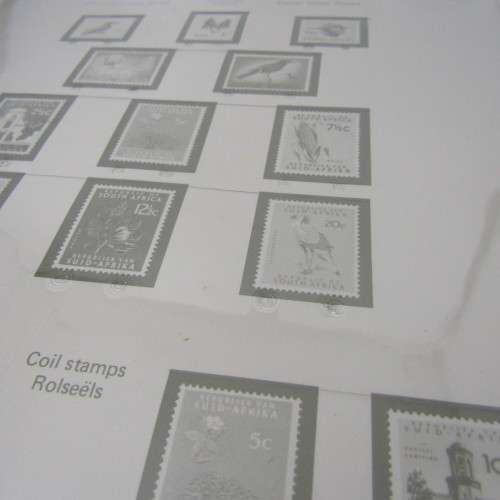South Africa pre printed slide-in stamp album 1961 to 1978 - excellent condition