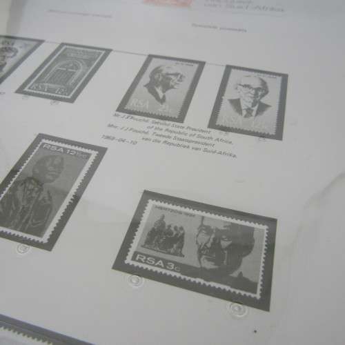 South Africa pre printed slide-in stamp album 1961 to 1978 - excellent condition
