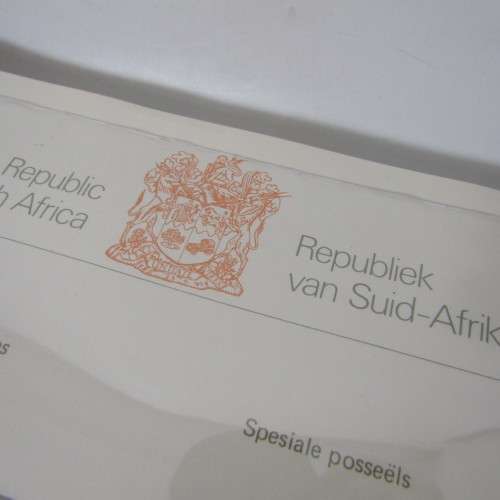South Africa pre printed slide-in stamp album 1961 to 1978 - excellent condition