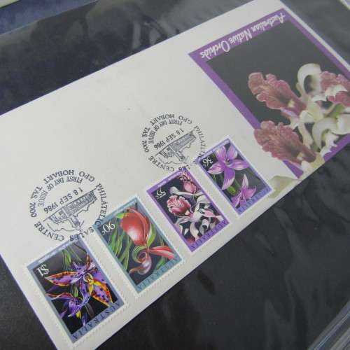Ledger with 120 old Australia First Day Covers