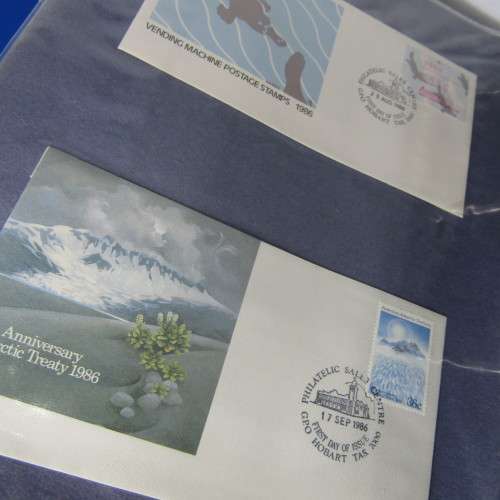 Ledger with 120 old Australia First Day Covers