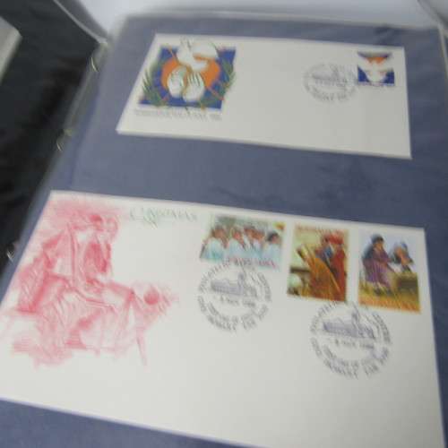 Ledger with 120 old Australia First Day Covers