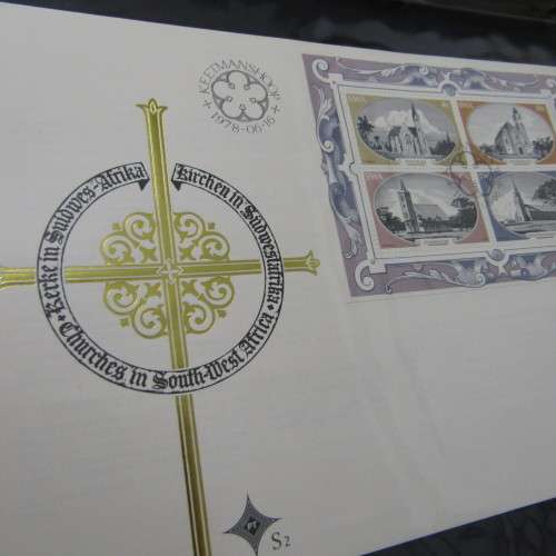 Loose Leaf stamp album with South West Africa first day covers