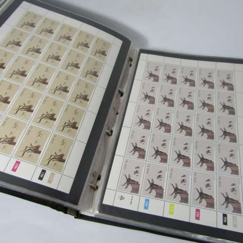 Loose leaf album with South West Africa full sheets of stamps at portion of book value - rarely seen