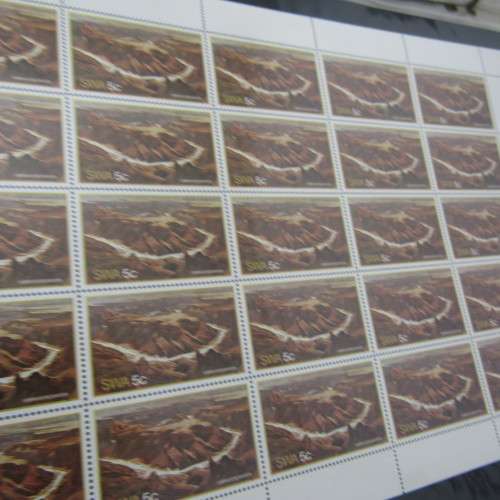 Loose leaf album with South West Africa full sheets of stamps at portion of book value - rarely seen