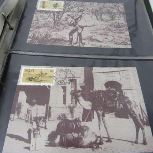 48 Page loose leaf album with more than than 90 South Africa maxi cards