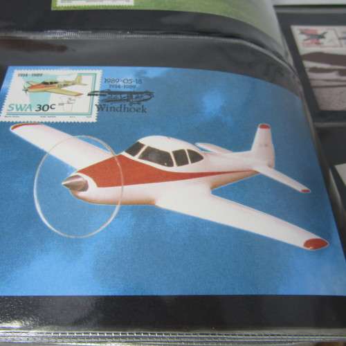 48 Page loose leaf album with more than than 90 South Africa maxi cards