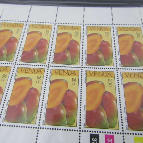 Stamp file with 73 Venda Fall sheets of stamps - an excellent lot
