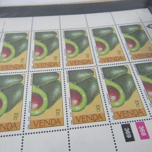 Stamp file with 73 Venda Fall sheets of stamps - an excellent lot