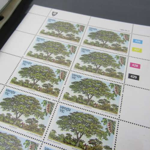 Stamp file with 73 Venda Fall sheets of stamps - an excellent lot